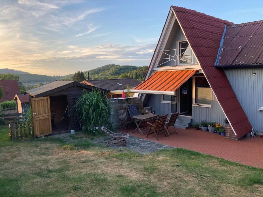 Behagliches Nurdachhaus Im Ferienhausgebiet Лангельсхайм Экстерьер фото